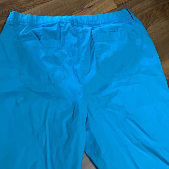 Chico’s Collection Cropped Pants Capri Blue sz 3/XL - Picture 6 of 7